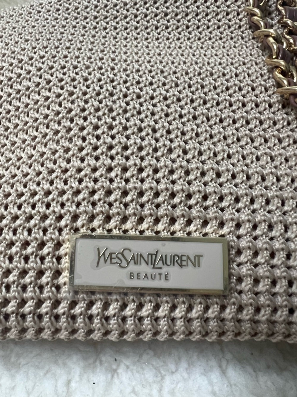 Yves Saint Laurent Upcycled Knit Beauty Bag Chain Crossbody Bag - Picture 3 of 6